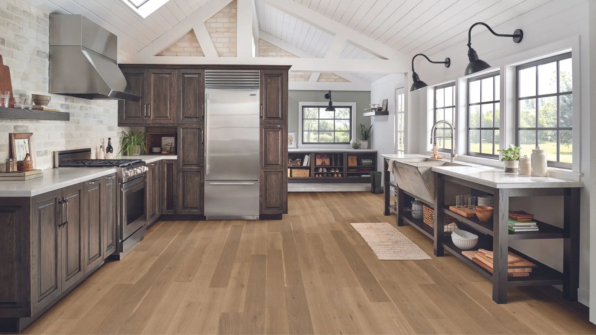 Flooring in kitchen